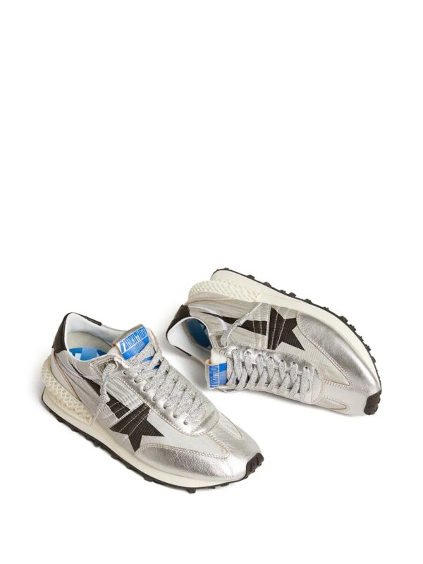 Marathon Running Sneakers in Laminated Leather - Image 4