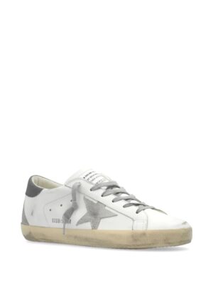 Baskets en cuir vieilli Super-Star