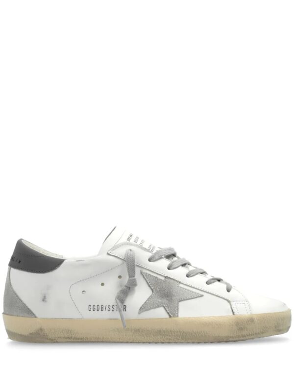 Baskets en cuir vieilli Super-Star