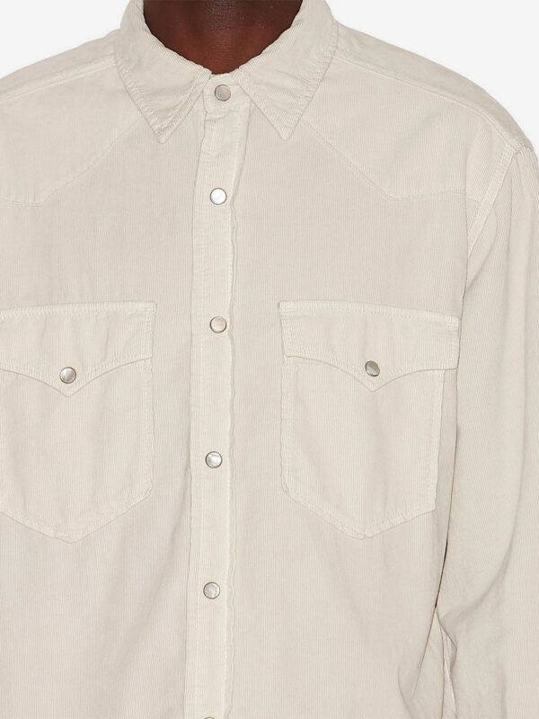 chemise Vasco en velours côtelé à manches longues – Image 4