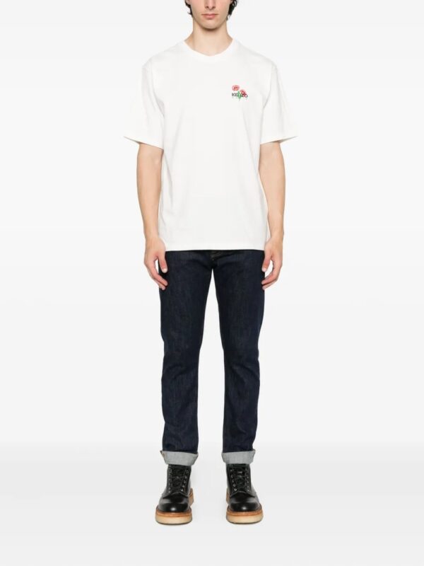 T-shirt coquelicot brodé – Image 2