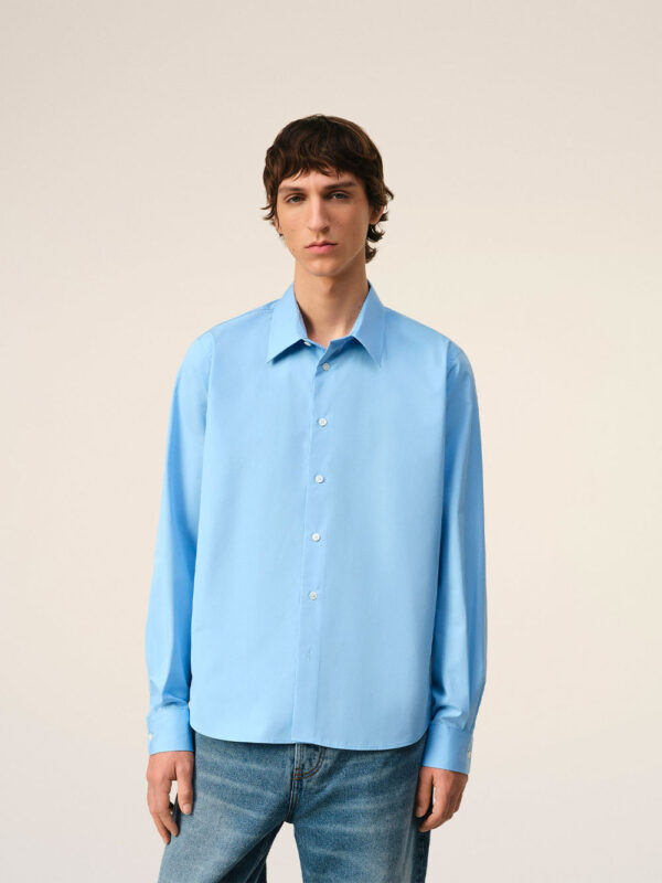 Chemise Classique Bleue – Image 3