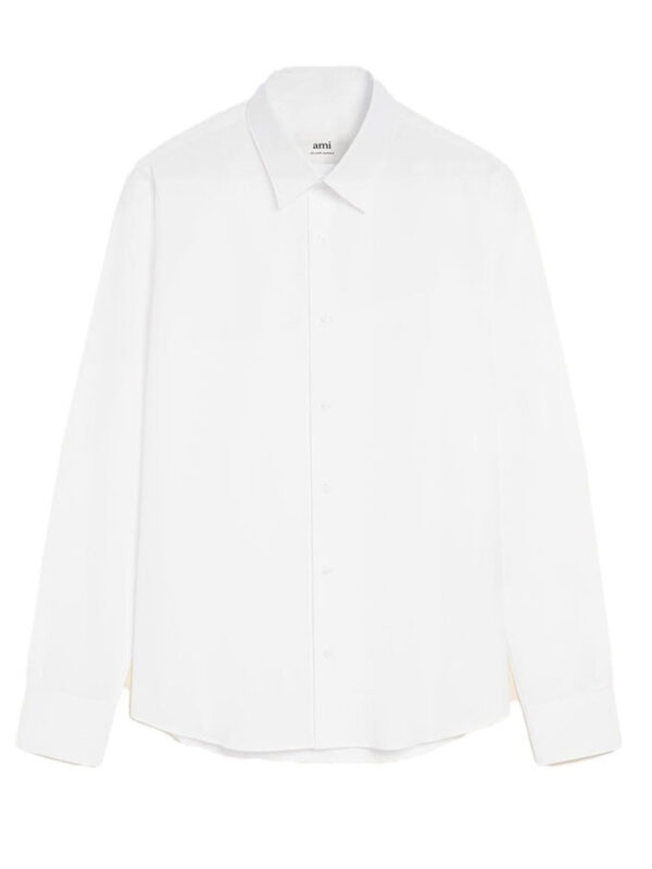 chemise boutonnée avec logo en relief