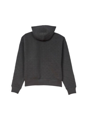 Sweat à capuche boxy entièrement zippé brodé