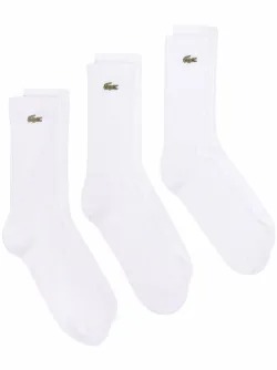lot de chaussettes nervurées à patch logo