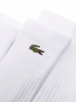 lot de chaussettes nervurées à patch logo