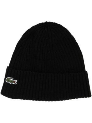 bonnet en laine à patch logo