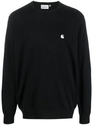 embroidered logo sweater