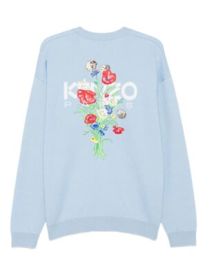Cardigan en coton mélangé à broderies