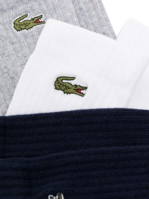 lot de trois paires de chaussettes à logo brodé