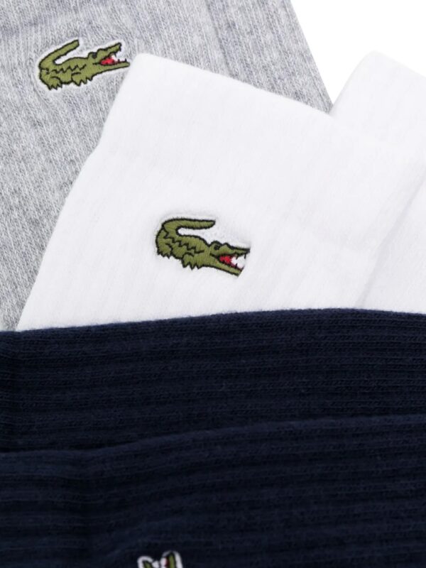 lot de trois paires de chaussettes à logo brodé – Image 2
