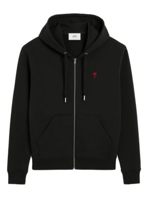 hoodie à fermeture zippée
