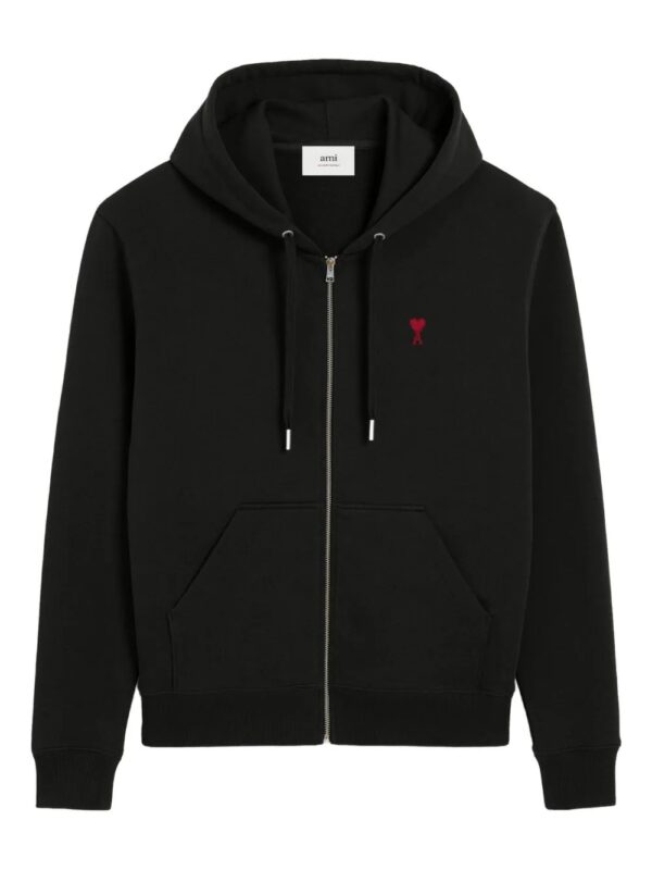 hoodie à fermeture zippée