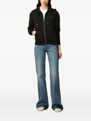 hoodie à fermeture zippée
