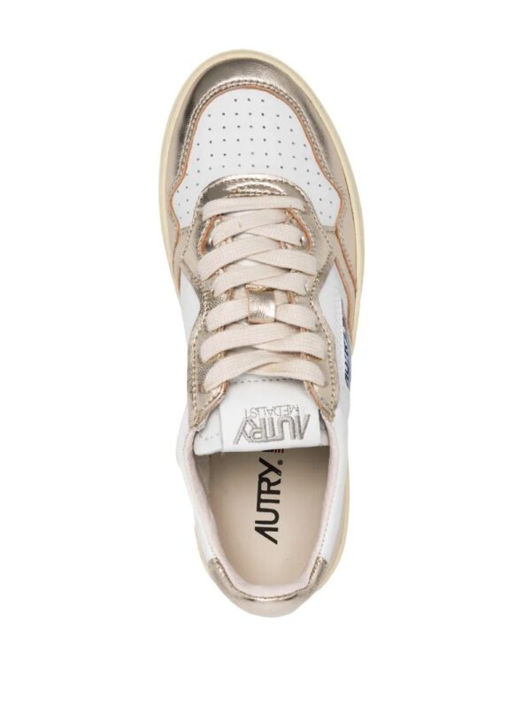 logo patch lace-up sneakers - Image 4