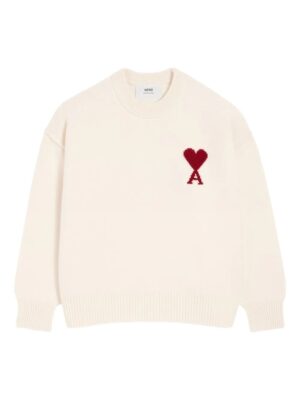 pull Ami Heart en maille intarsia