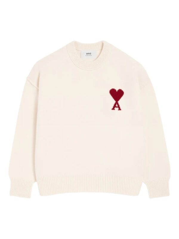pull Ami Heart en maille intarsia
