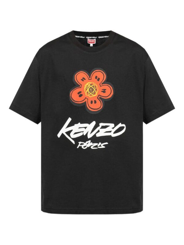 t-shirt à motif Boke Flower