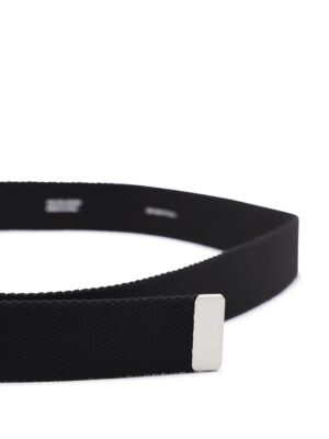belt with logo plate