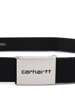 belt with logo plate