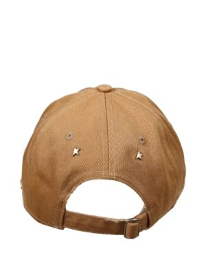 aged cap with embroidered logo