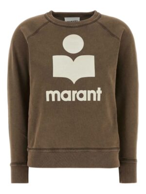 cotton sweatshirt with embroidered logo
