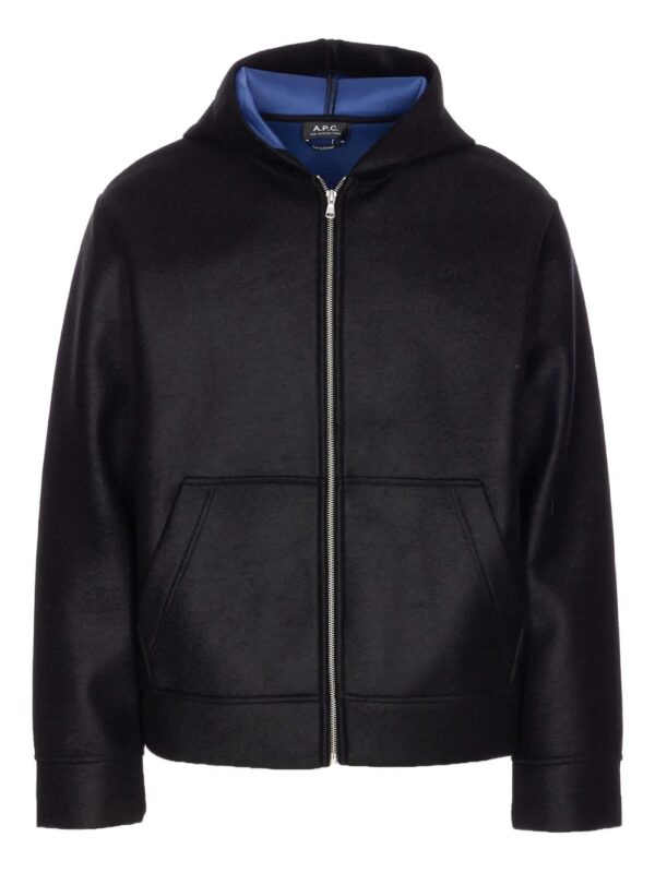 hoodie à fermeture zippée