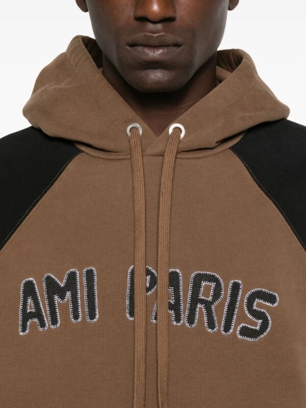 sweat à capuche brodé à manches – Image 5