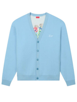 Cardigan en coton mélangé à broderies