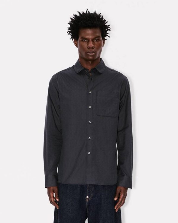 Chemise slim 'KENZO Weave' en jacquard de coton – Image 3