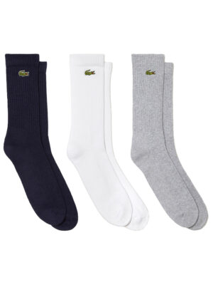 lot de trois paires de chaussettes à logo brodé