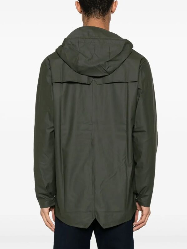 buttoned raincoat with drawstring - Image 4