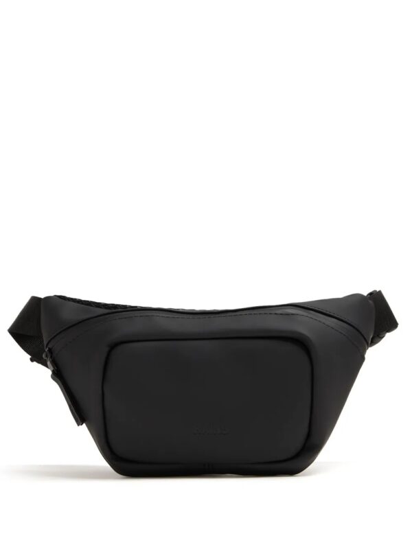 logo-embossed shoulder bag