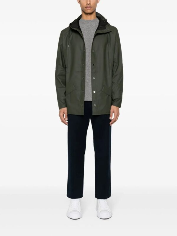 buttoned raincoat with drawstring - Image 2
