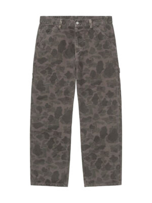 Pantalon en coton à motif camouflage