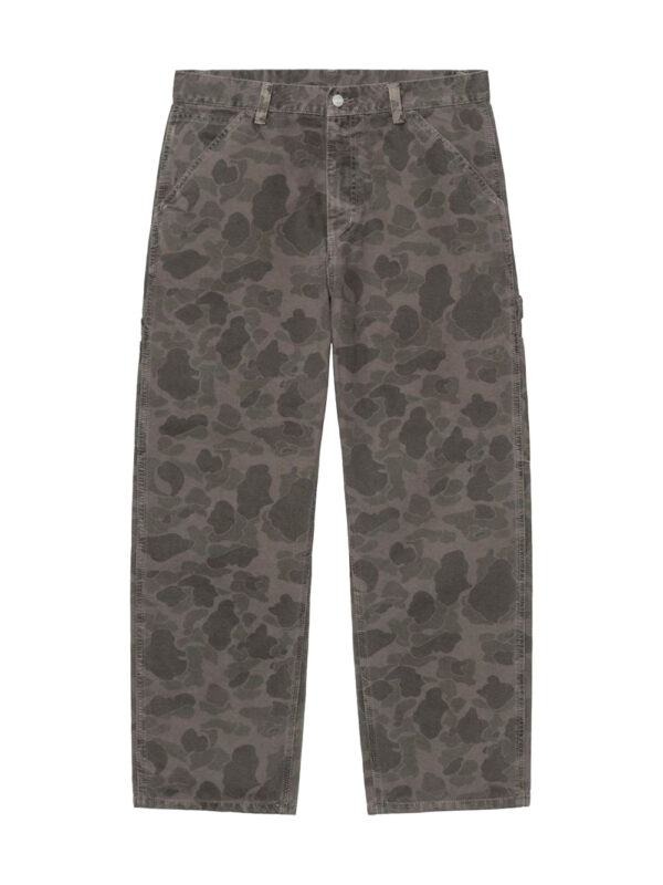 Pantalon en coton à motif camouflage