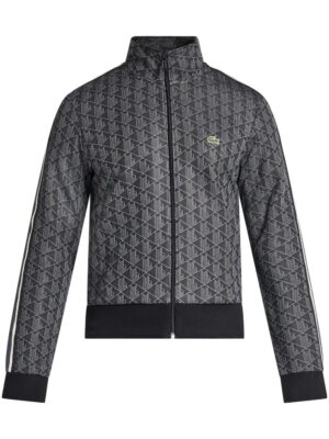 sweat zippé à motif monogrammé
