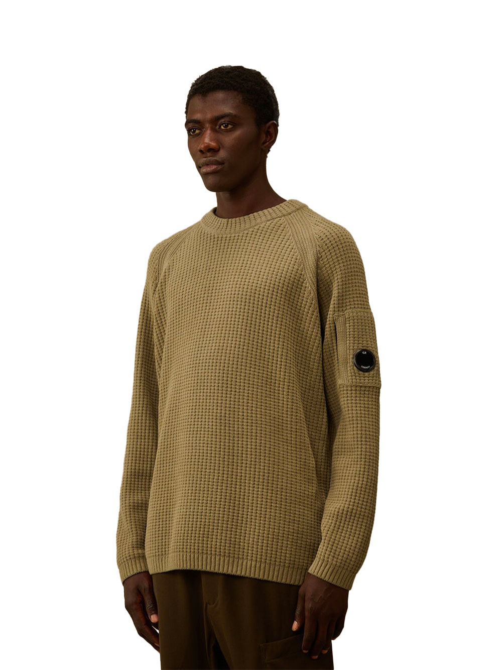 pull en maille gaufrée à verre de lentille signature – Image 2