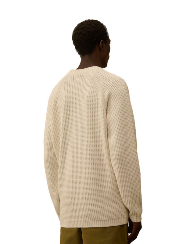 pull en maille gaufrée à verre de lentille signature – Image 3