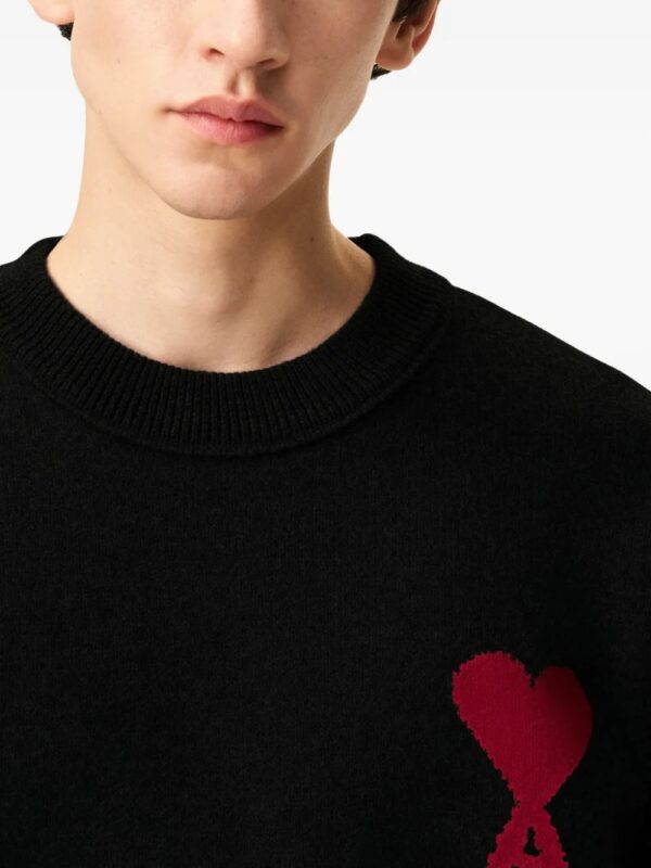 pull à motif cœur en intarsia – Image 3