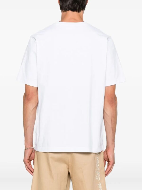logo-embroidered cotton T-shirt - Image 3