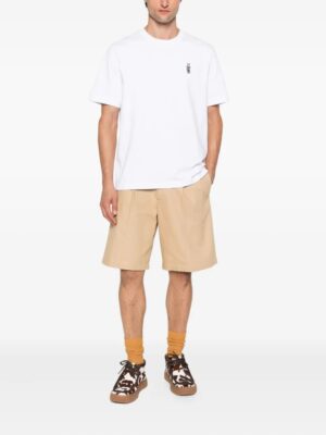 t-shirt en coton à logo brodé