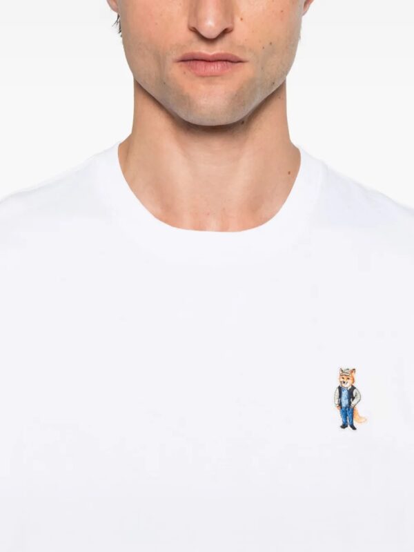 logo-embroidered cotton T-shirt - Image 4