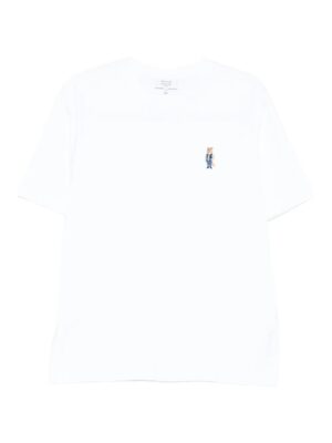 t-shirt en coton à logo brodé