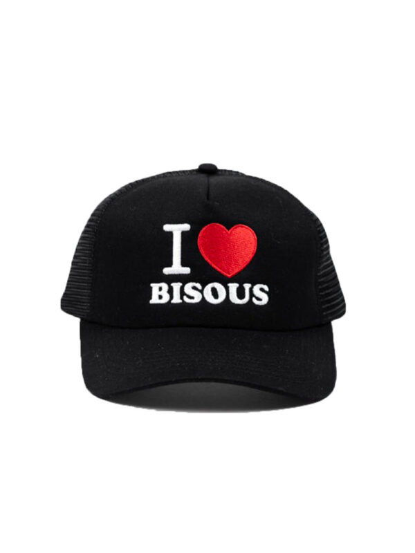 Caps I LOVE BISOUS Black