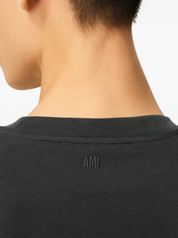 t-shirt en coton à motif cœur embossé – Image 4