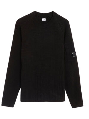 Waffle knit sweater