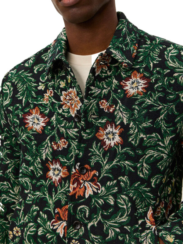 Jaiden Flower Jacquard Overshirt – Image 4