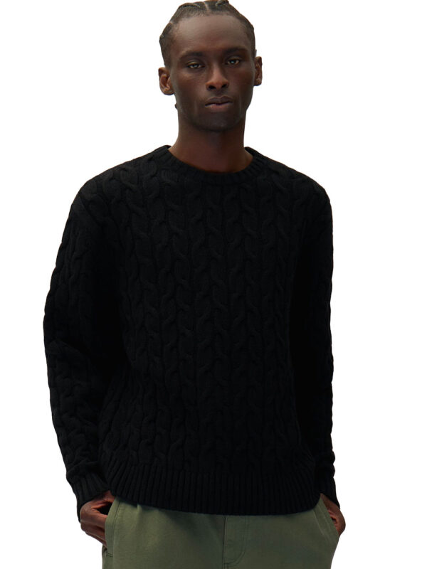 logo cable knit sweater - Image 2