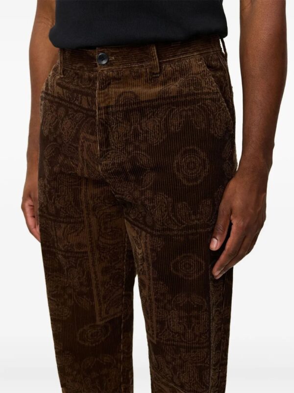 pantalon en velours côtelé Kody à motif cachemire – Image 2
